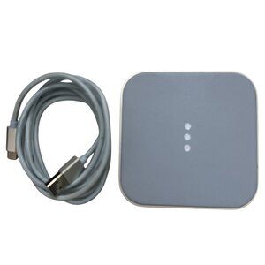 Courant Catch 1 Wireless Charger Pacific Blue Premium Pebble Italian Leather